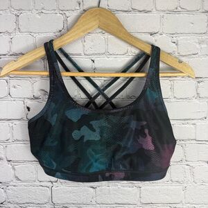 Wear It With Heart Strappy Sports Bra Size Large